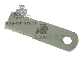 Nóż rozdrabniacza słomy uzębiony 525525110 173x50x5 fi-20 New Holland MF FENDT