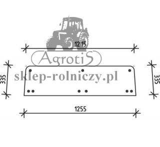 Szyba tylna dolna Renault 7700017669