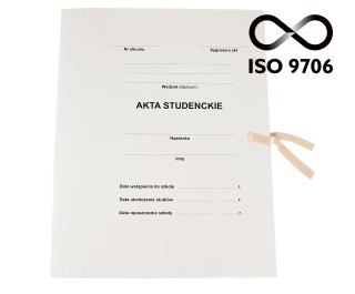 Teczka na akta studenckie ISO 9706