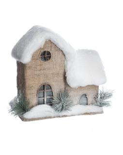 Domek pod śniegiem - ozdoba świąteczna