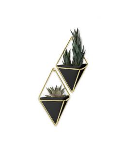 Doniczka pojemnik 2 szt. Triangle black