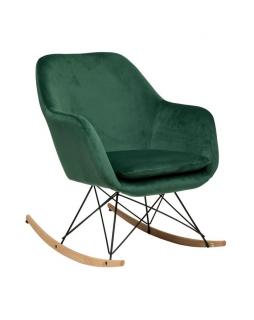 Fotel bujany aksamit zielony Orvieto