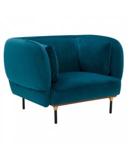 Fotel Cube elegant niebieski/szary Niebieski