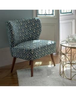 Fotel tapicerowany Sixties Granatowy