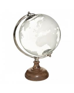 Globus  dekoracyjny szklany WERELD