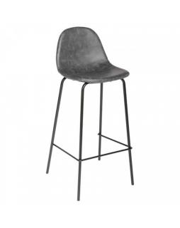 Hoker krzesło barowe AZNAR 95x44x42 cm Szary