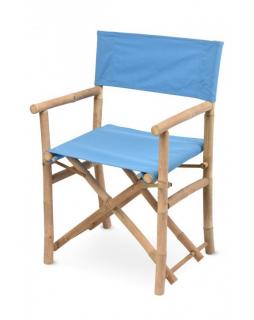 Krzesło bambusowe składane Niebieski