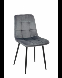 Krzesło Carlo tapicerowane Czarny