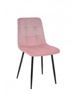 Krzesło Carlo tapicerowane Pudrowy róż