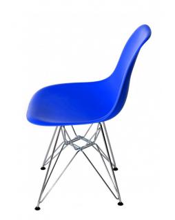 Krzesło Comet chrome dark blue