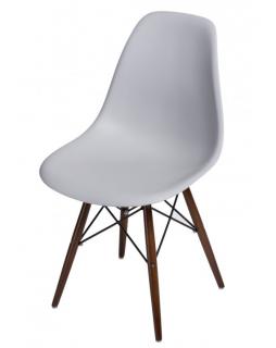 Krzesło Comet light grey Bukowe/Brązowe Drewno brązowe