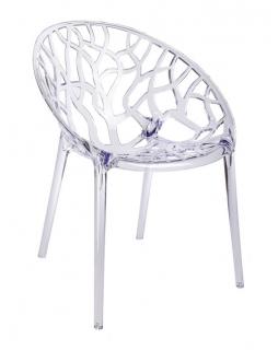 Krzesło CORAL poliwęglan- transparentne