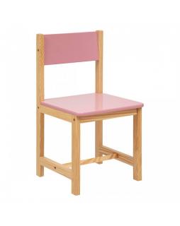 Krzesło dziecięce drewniane Classico 54,5 cm Różowy