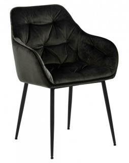 Krzesło fotel tapicerowane Bruce Antracytowy