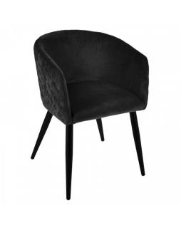 Krzesło Fotel tapicerowany Filly Czarny