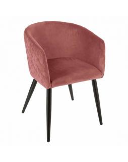 Krzesło Fotel tapicerowany Filly Dark pink
