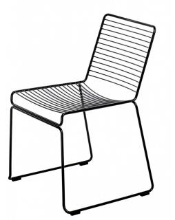 Krzesło metalowe Rod Soft Czarny