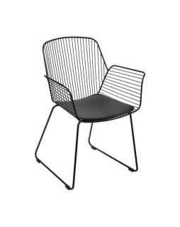 Krzesło metalowe TURAW Czarny