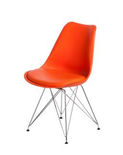 Krzesło Nord chrome pomarańczowe
