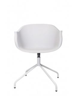 Krzesło obrotowe Round Biały