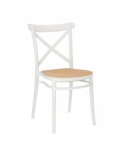 Krzesło plecionka wiedeńska Moreno Biały