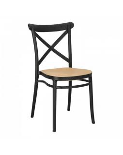 Krzesło plecionka wiedeńska Moreno Czarny
