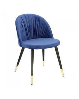 Krzesło tapicerowane Kayle Granatowy