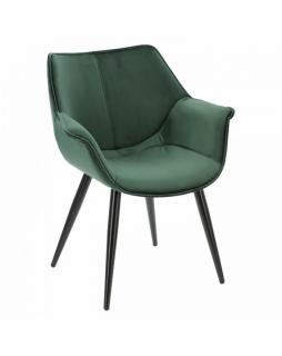 Krzesło tapicerowane Lord Ciemny zielony