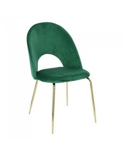 Krzesło welwetowe Marylove Zielony