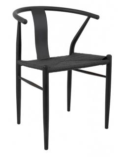 Krzesło WISHBONE metalowe Wzór 1