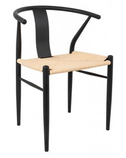 Krzesło WISHBONE metalowe Wzór 2