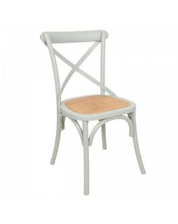 Krzesło z plecionym siedziskiem Amalfi Błękitny