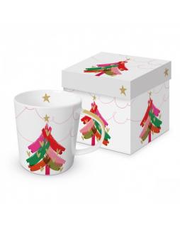 Kubek porcelanowy świąteczny w pudełku Wzór 5