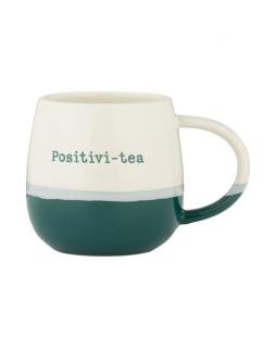 Kubek z kamionki 340 ml 'Positivi - tea'