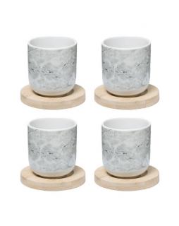Kubki ceramiczne zestaw FIONA Biały