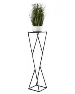 Kwietnik metalowy stojak na kwiaty 100 cm Czarny