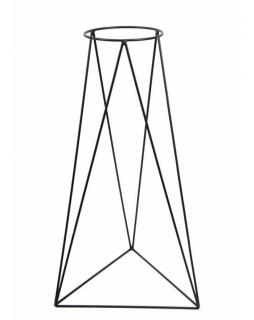 Kwietnik metalowy Triangle 90 cm Czarny