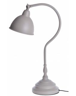 Lampa stołowa metalowa szara