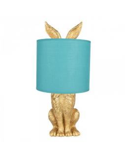 Lampa stołowa Rabbit złota 43 cm Zielony