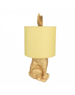 Lampa stołowa Rabbit złota 43 cm Żółty