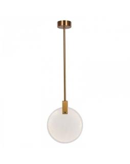 Lampa wisząca LED marmurowo złota 30 cm