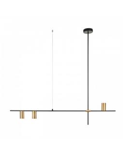 Lampa wisząca LUNGO czarno złota 135 cm