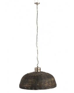 Lampa wisząca Round Bamboo Czarny