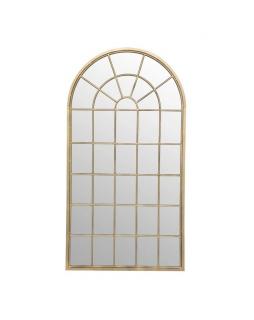 Lustro okno metalowe złote 140 cm