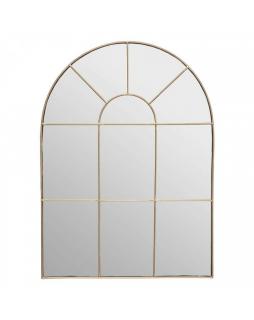 Lustro okno metalowe złote 74 cm