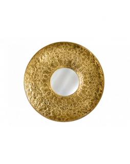 Lustro okrągłe trójwymiarowe Unique Złoty