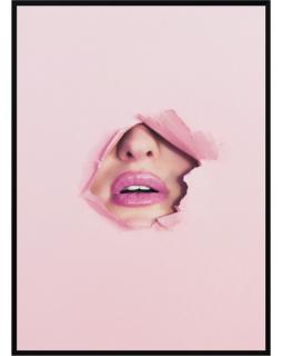 Plakat w ramie Pink Girl 50x70