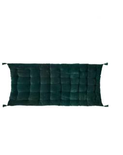 Poduszka do siedzenia na  podłodze aksamit 60x120 cm Ciemny zielony