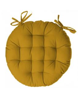 Poduszka na krzesło okrągła Circle Imbirowy