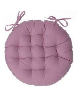 Poduszka na krzesło okrągła Circle Różowy